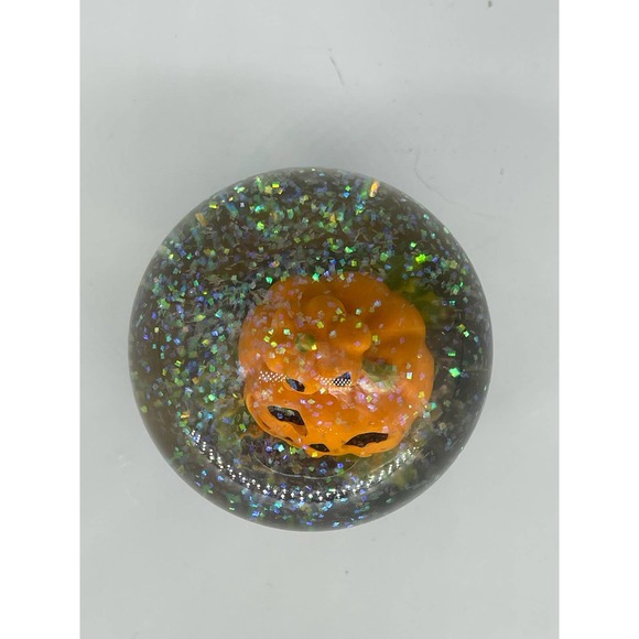Pre-owned Greenbrier Small Halloween Glitter Water Globe Pumpkins EUC - Item 2 - Picture 6 of 8